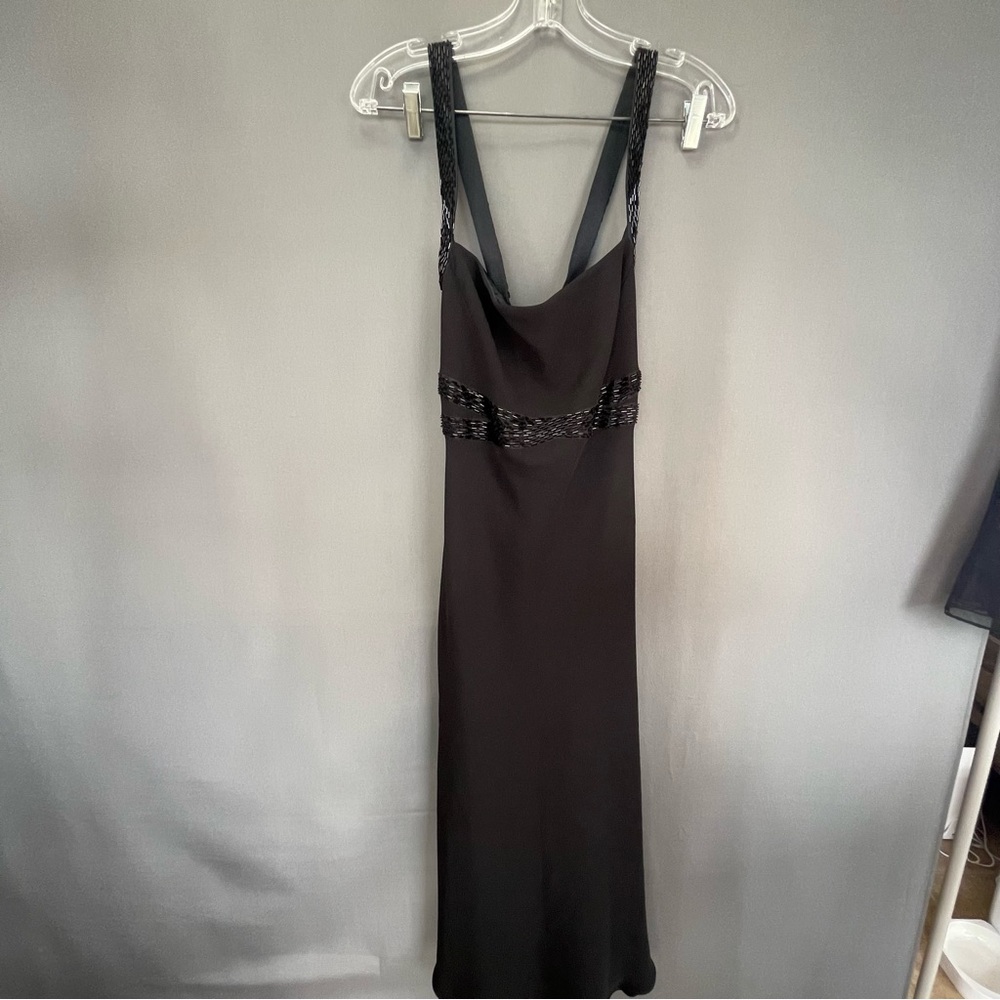 Jones New York black maxi dress with beading detail